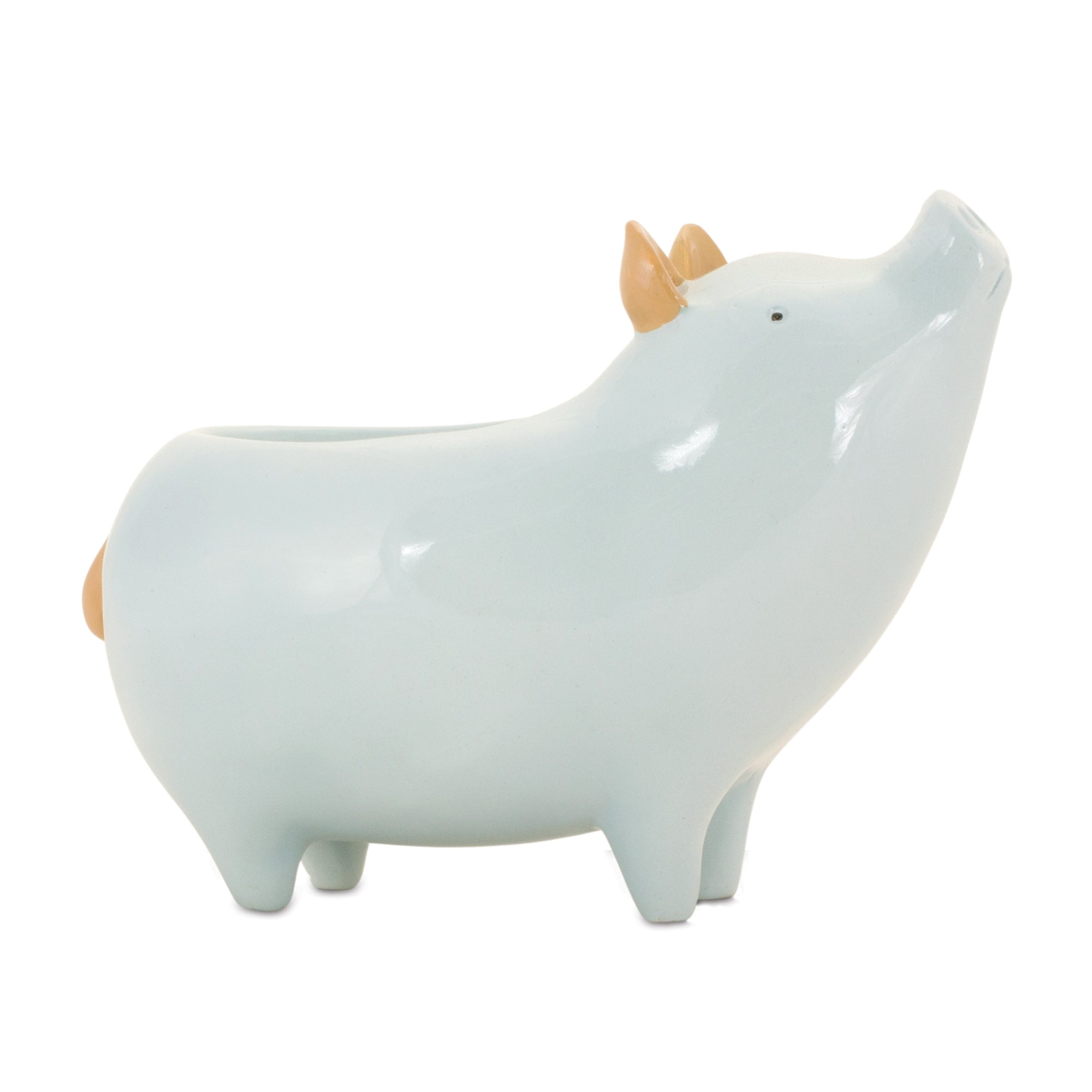 Pig Planter 6"L x 4.5"H Resin