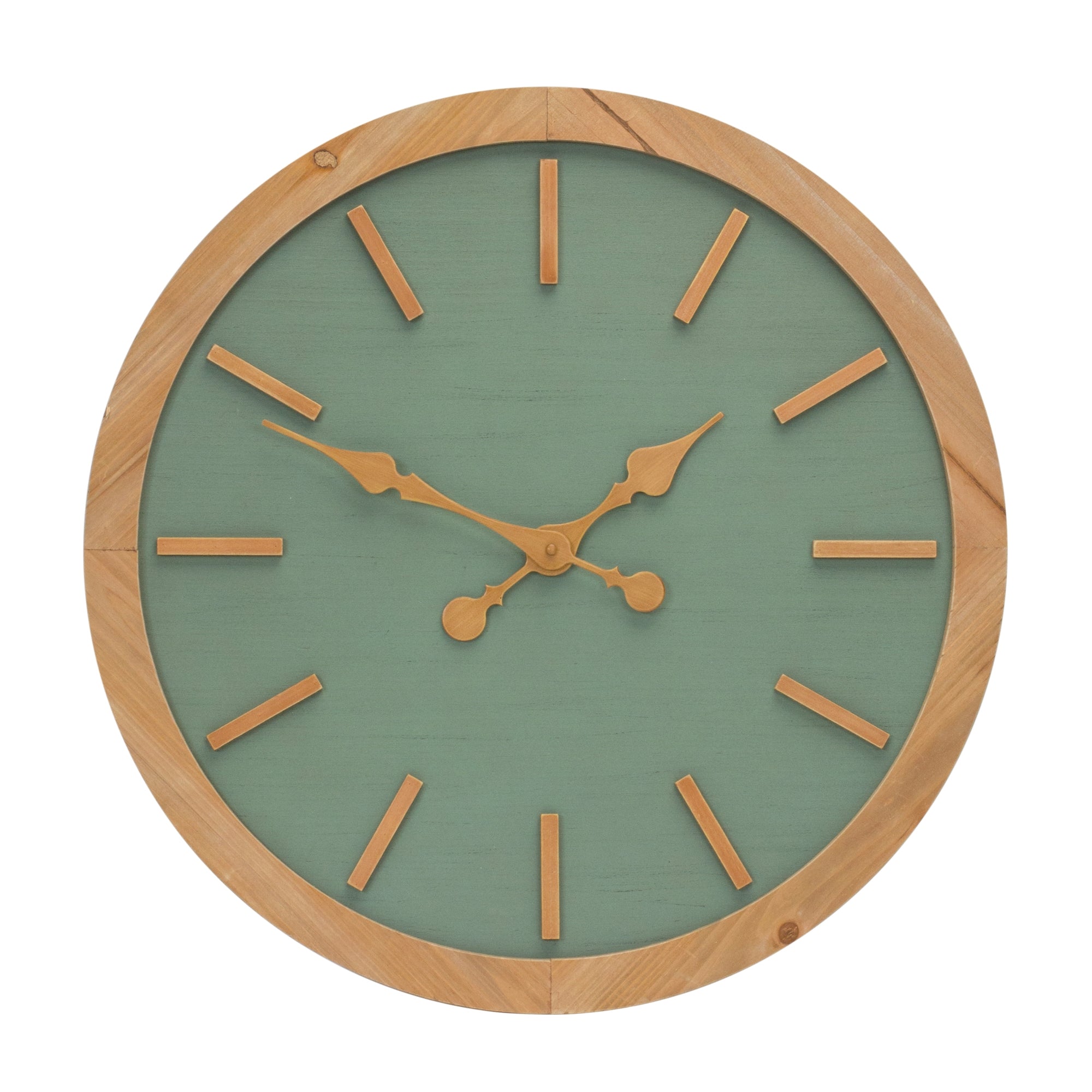 Wall Clock 24”D Wood