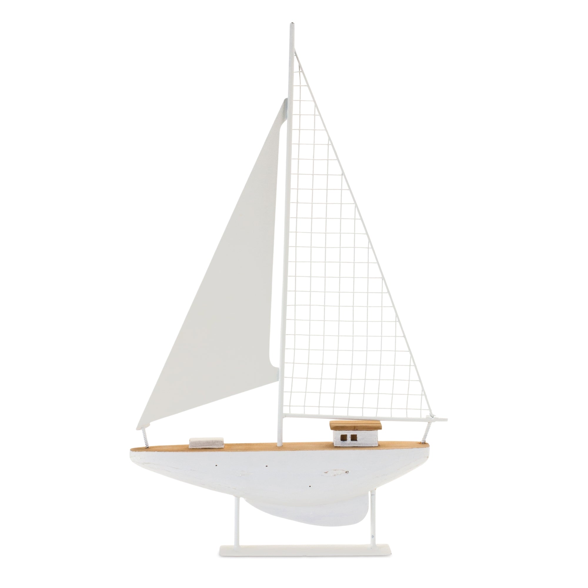 Sailboat 11"L x 18.25"H Metal/Wood