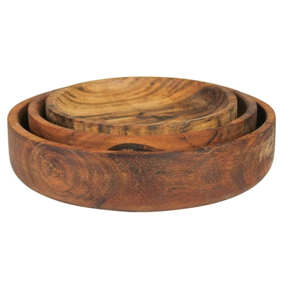 Bowls, Acacia Wood, Set/3
