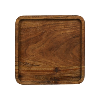 Square Tray, Acacia Wood - Sm
