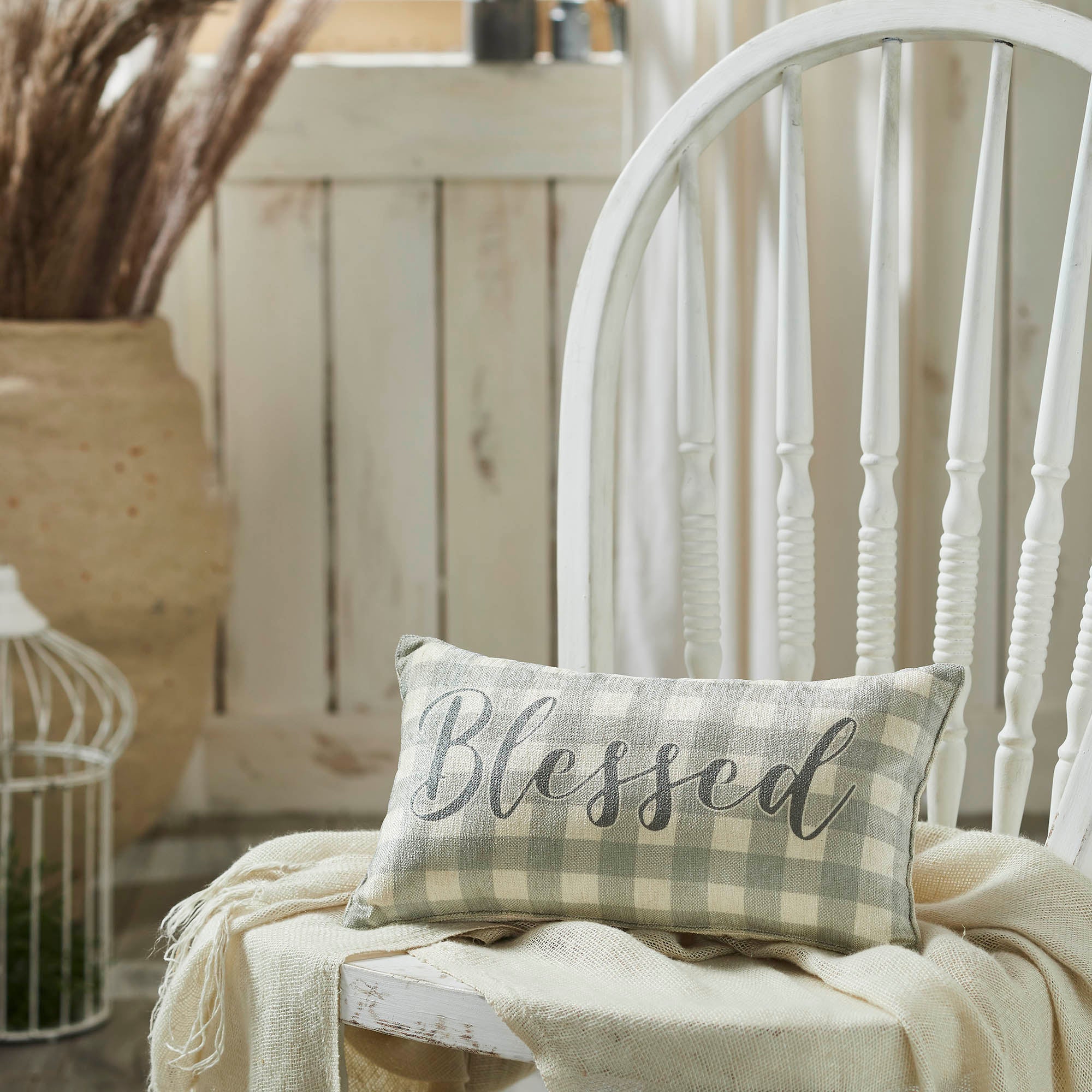 Celebrate Grace Blessed Pillow 7x13