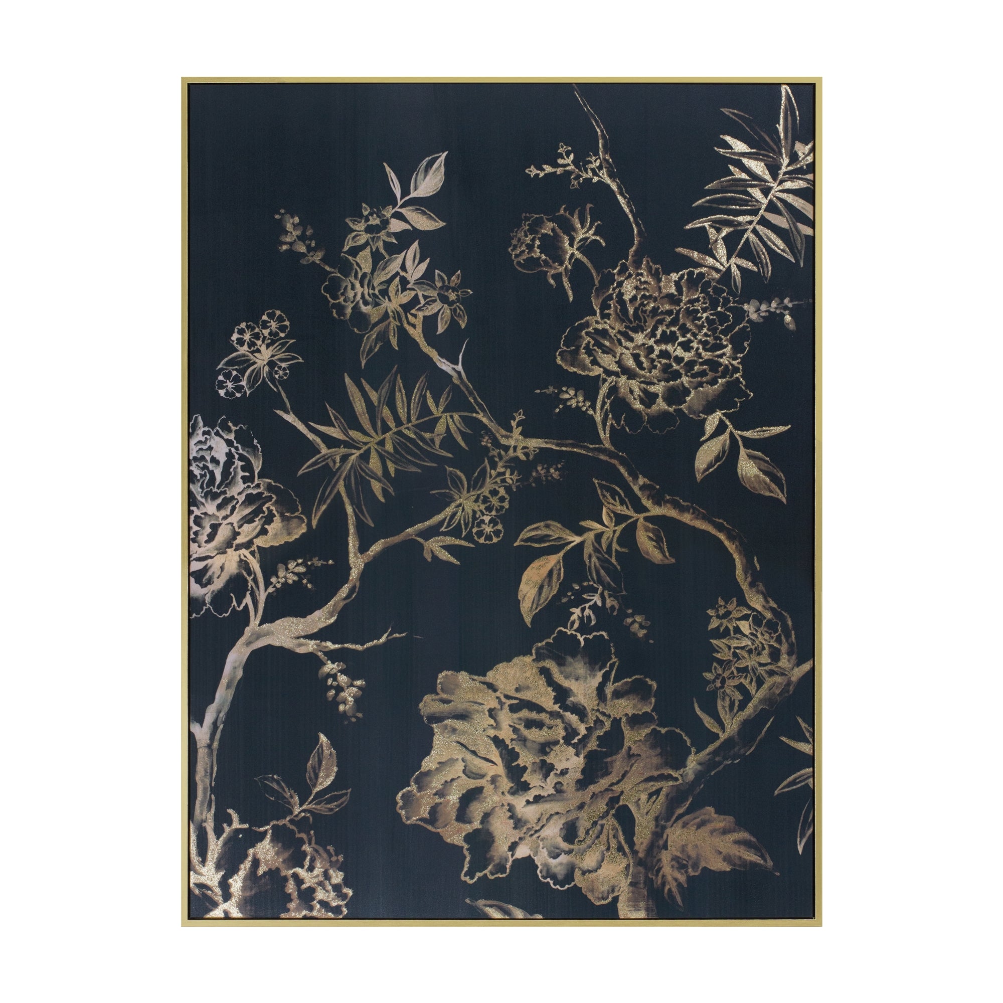 Floral Print 35.5"L x 47.5"H Canvas/