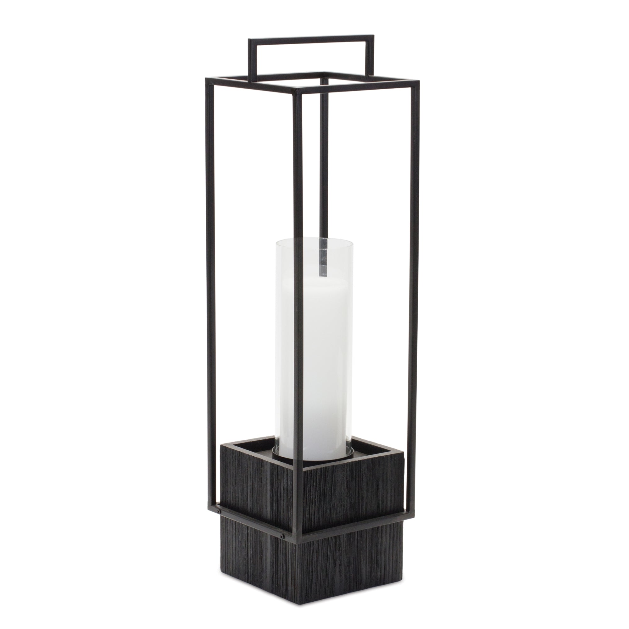 Candle Holder 24”H Wood/Iron