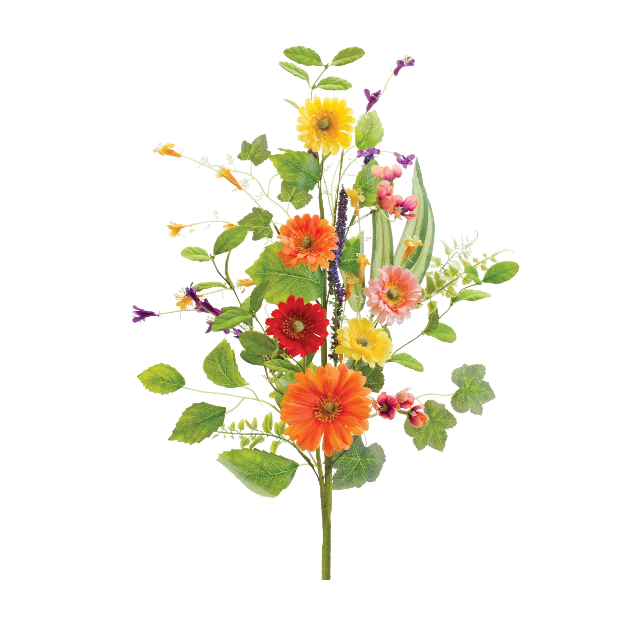 Mixed Floral Spray 33”H Polyester