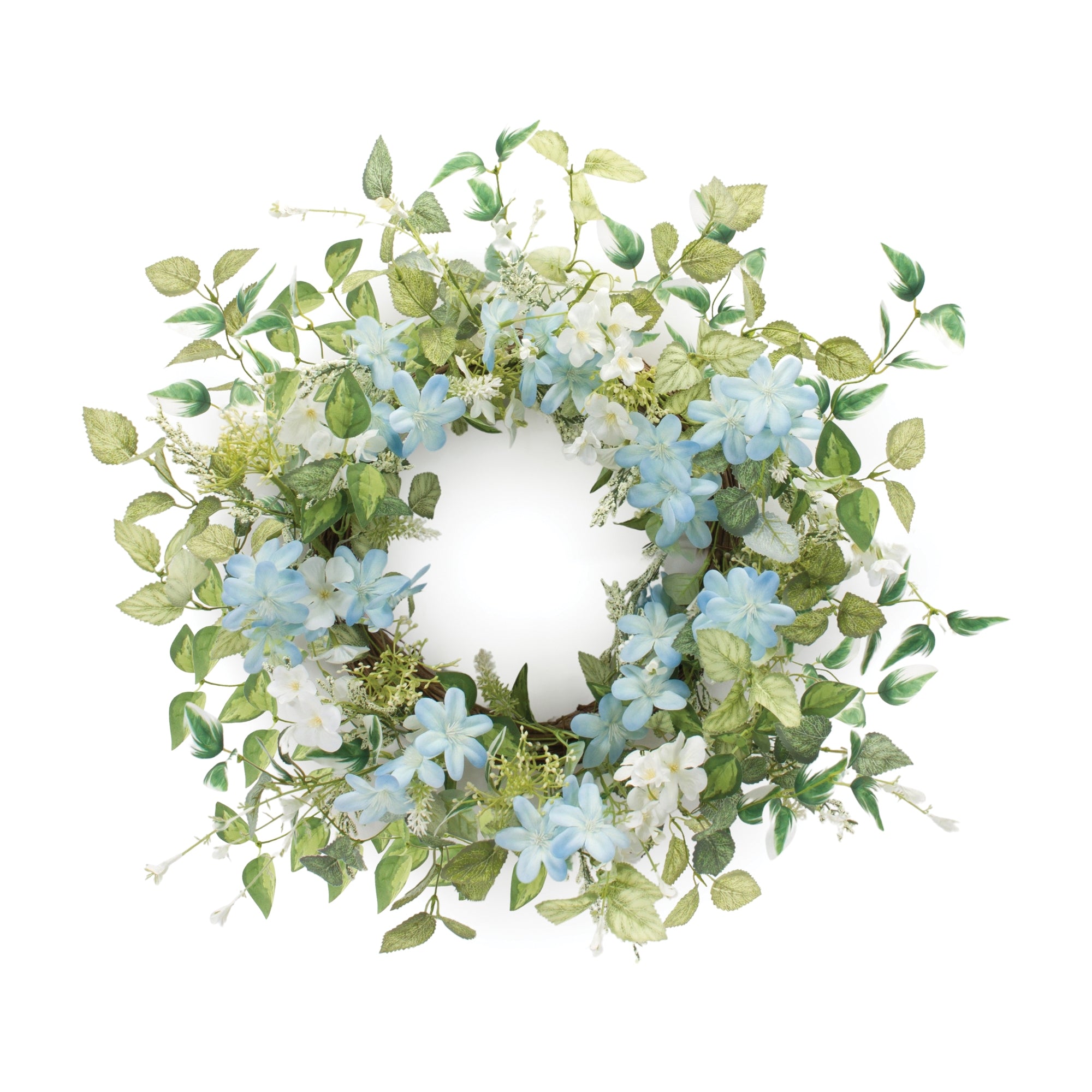 Mini Blossom Wreath 23”D Polyester