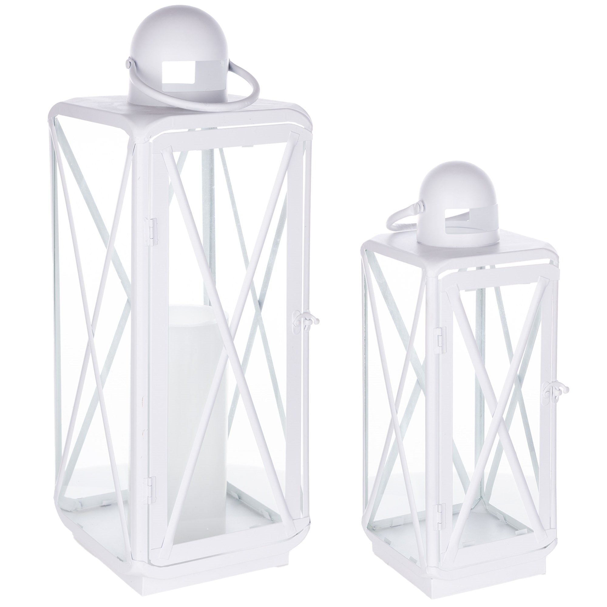 Lantern (Set of 2) 16.75"H, 23"H Metal