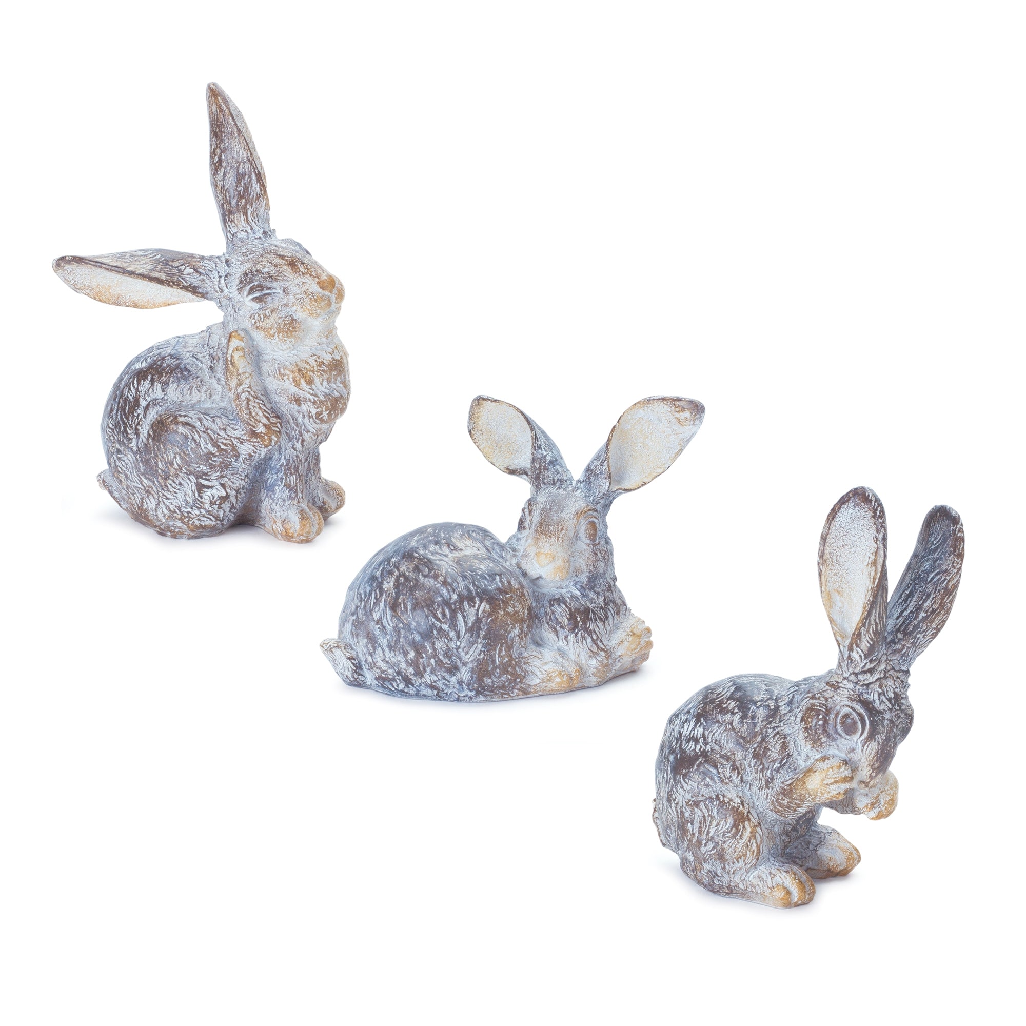 Rabbit (3 Asst) 3.75"H, 5"H, 5.25"H Resin