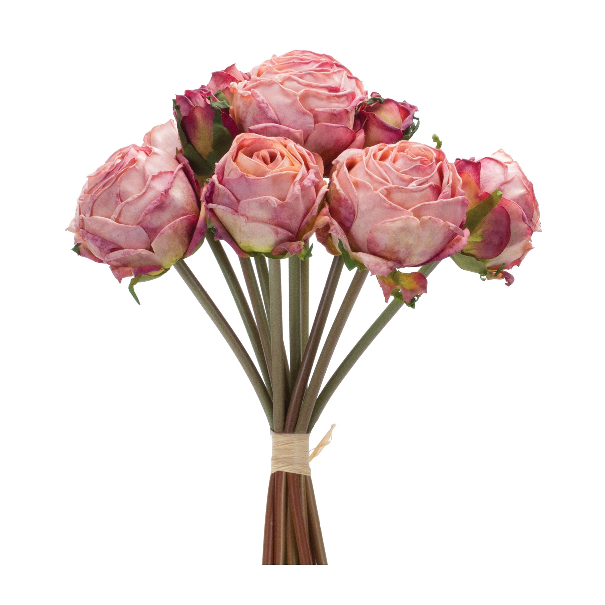 Rose Bouquet 15.5”H Polyester