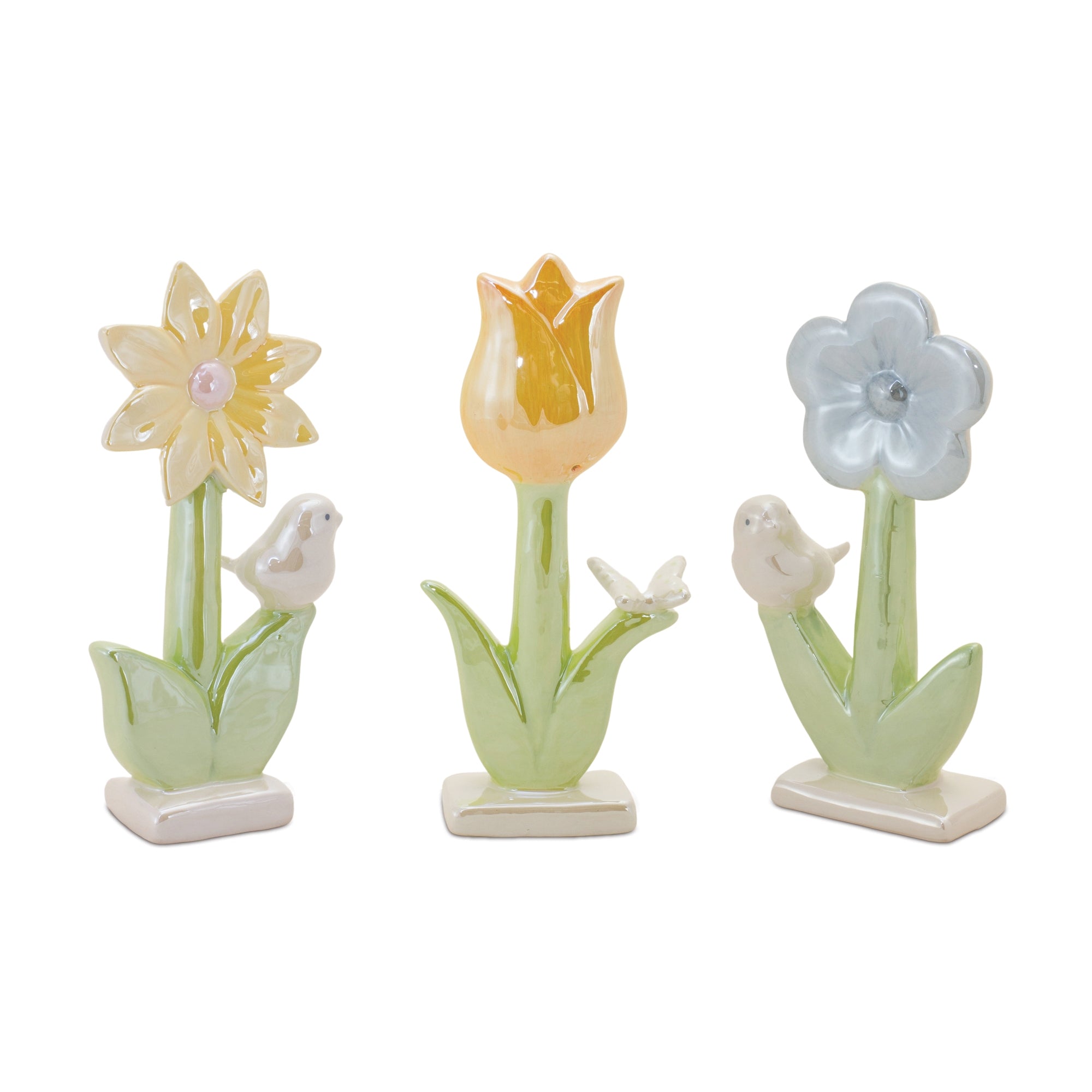 Floral Tabletop (3 Asst) 6.5”H Resin