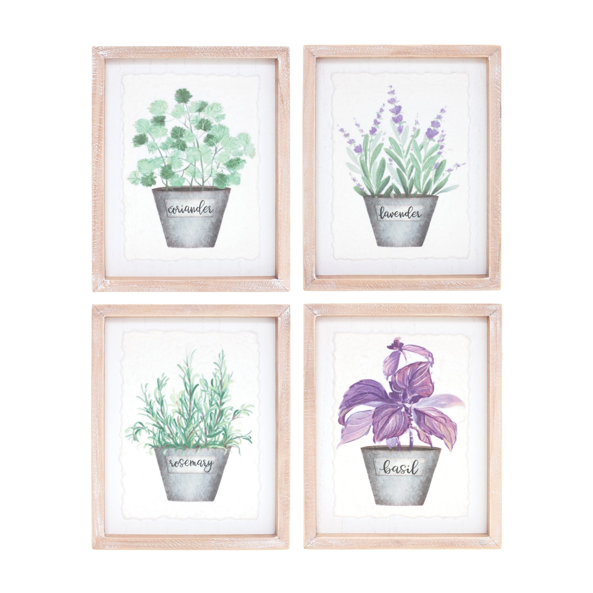 Herb Frame (4 Asst) 6.5"L x 8"H Paper/Wood