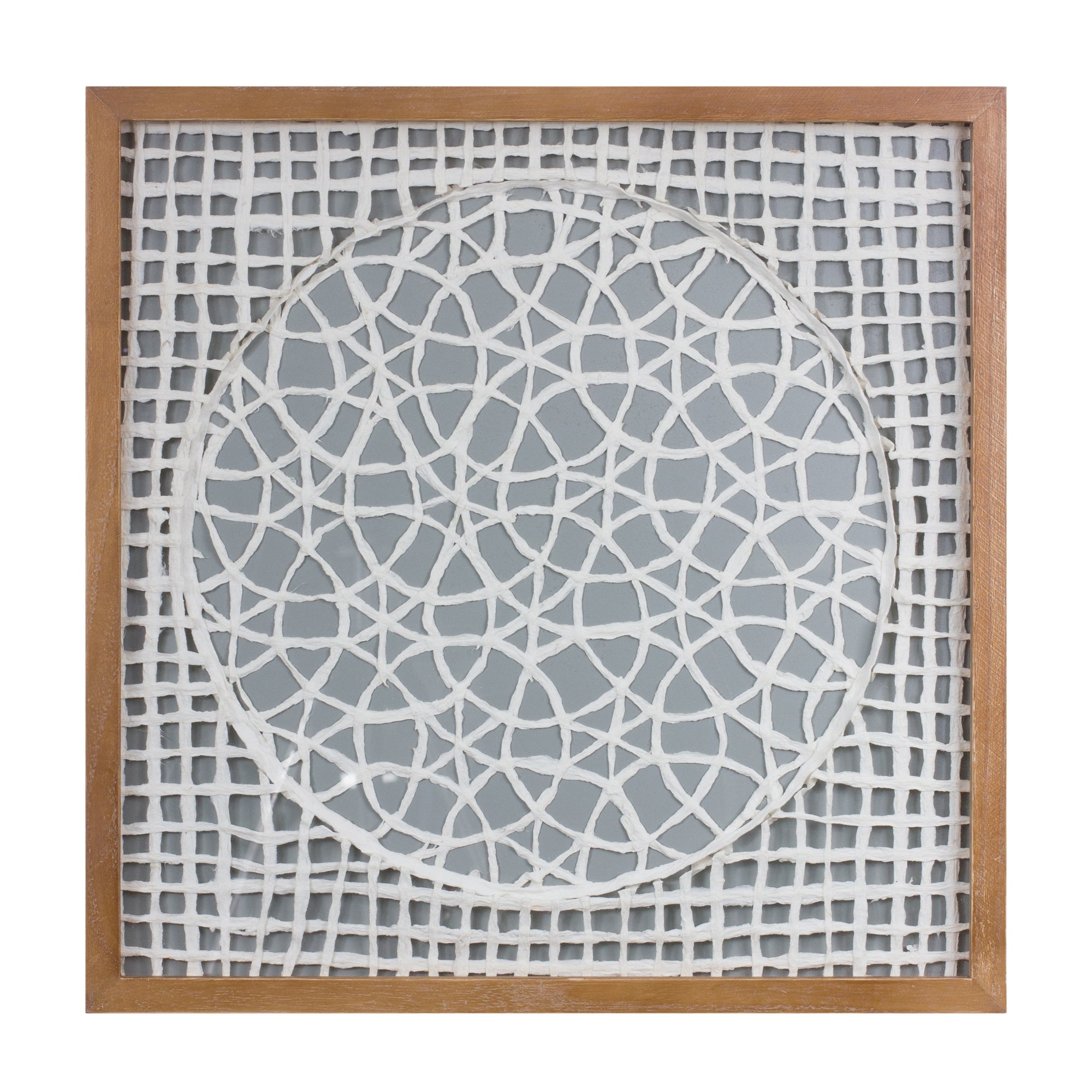 Wall Art 19.5”SQ Wood/Paper