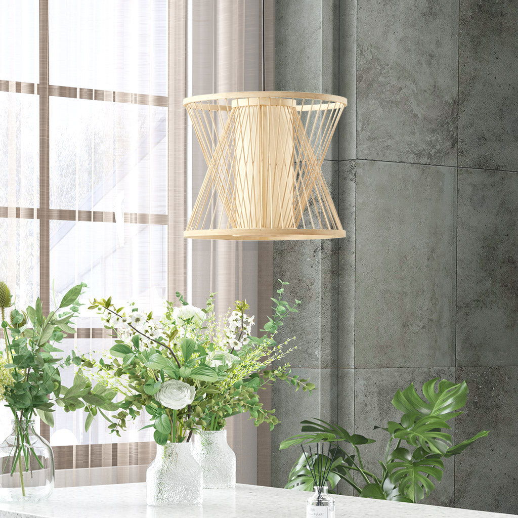 Aria Bowl Shaped Bamboo Pendant