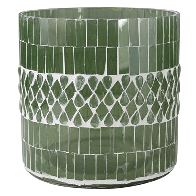 Optic Mosaic Tealight, Green