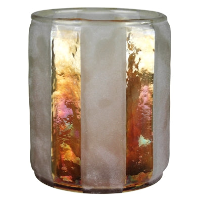 Maz Votive with Luster Stripes