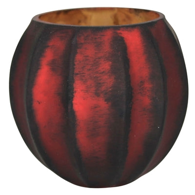 Scalloped Tealight Holder, Red