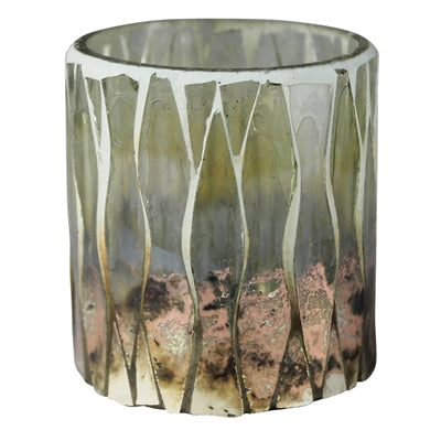 Rami Mosaic Tealight, Oxidized Copper