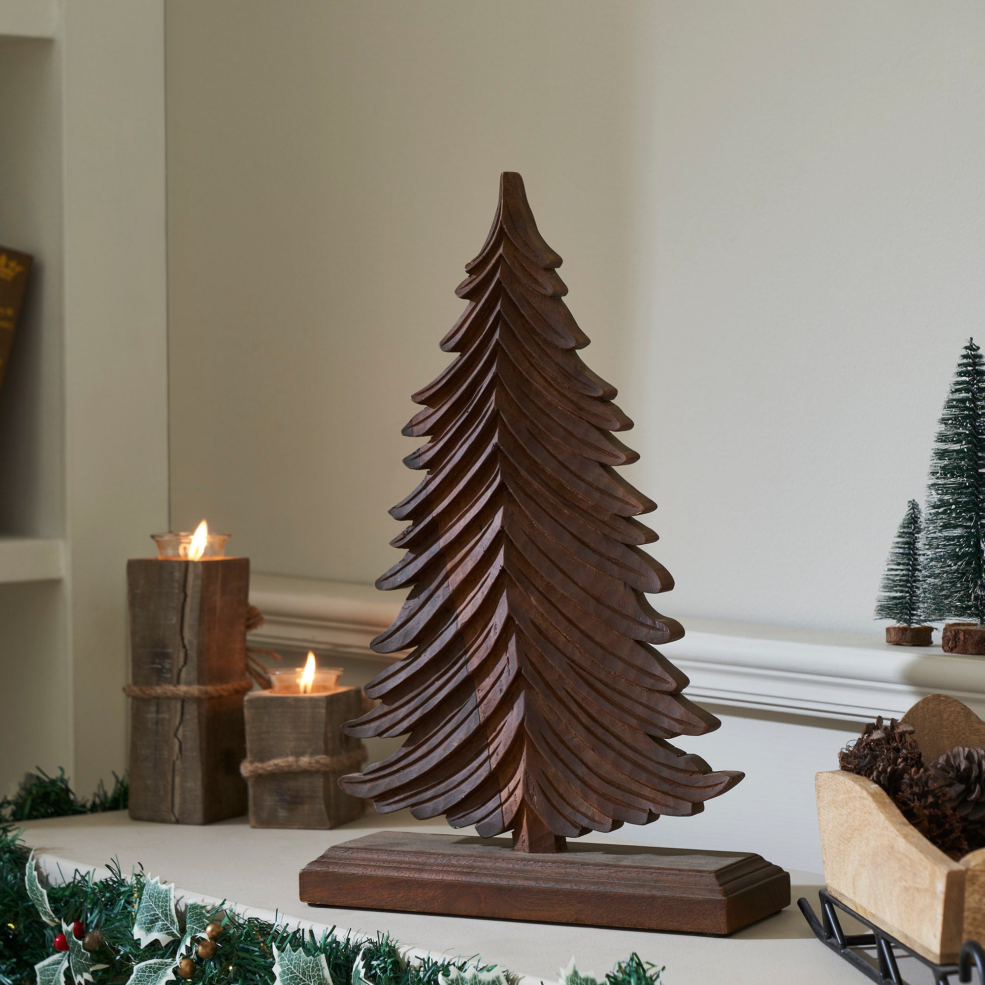 Winter Fir Dark Wooden Tree