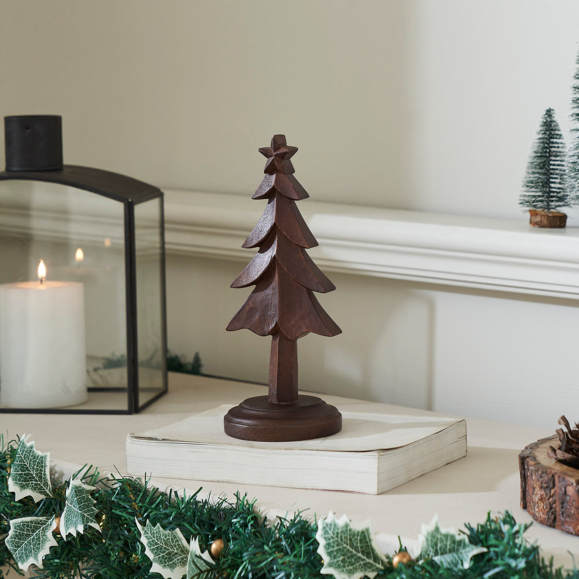 Peaceful Pine Dark Wooden Tree