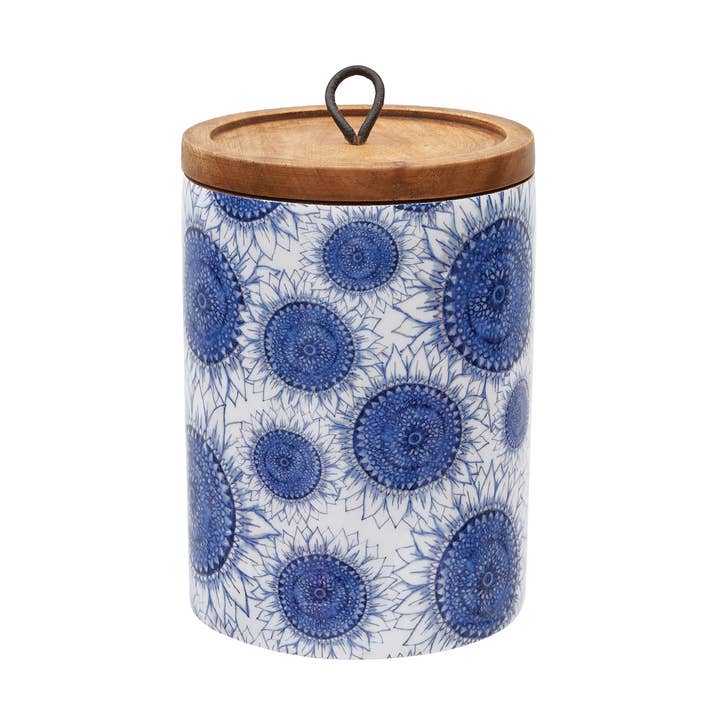 Blue Harvest Sunflower Canister (L)