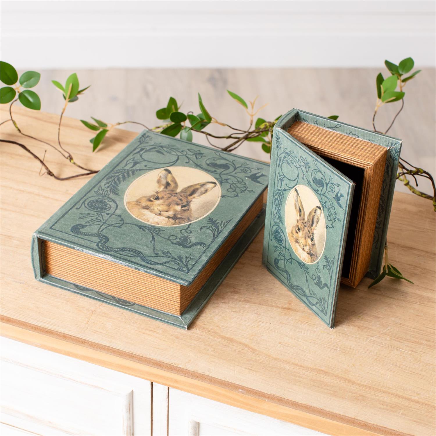 Nested Book Boxes - Rabbit (S/2)