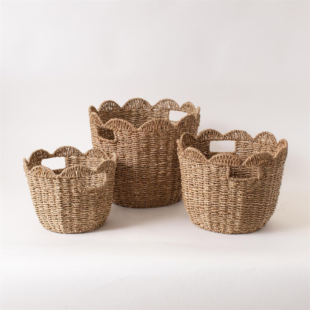 Ripple Edge Baskets (S/3)