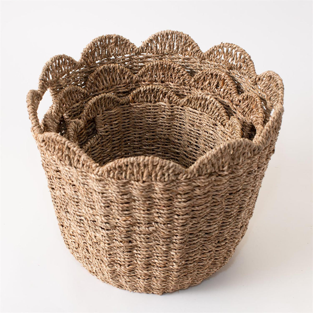 Ripple Edge Baskets (S/3)