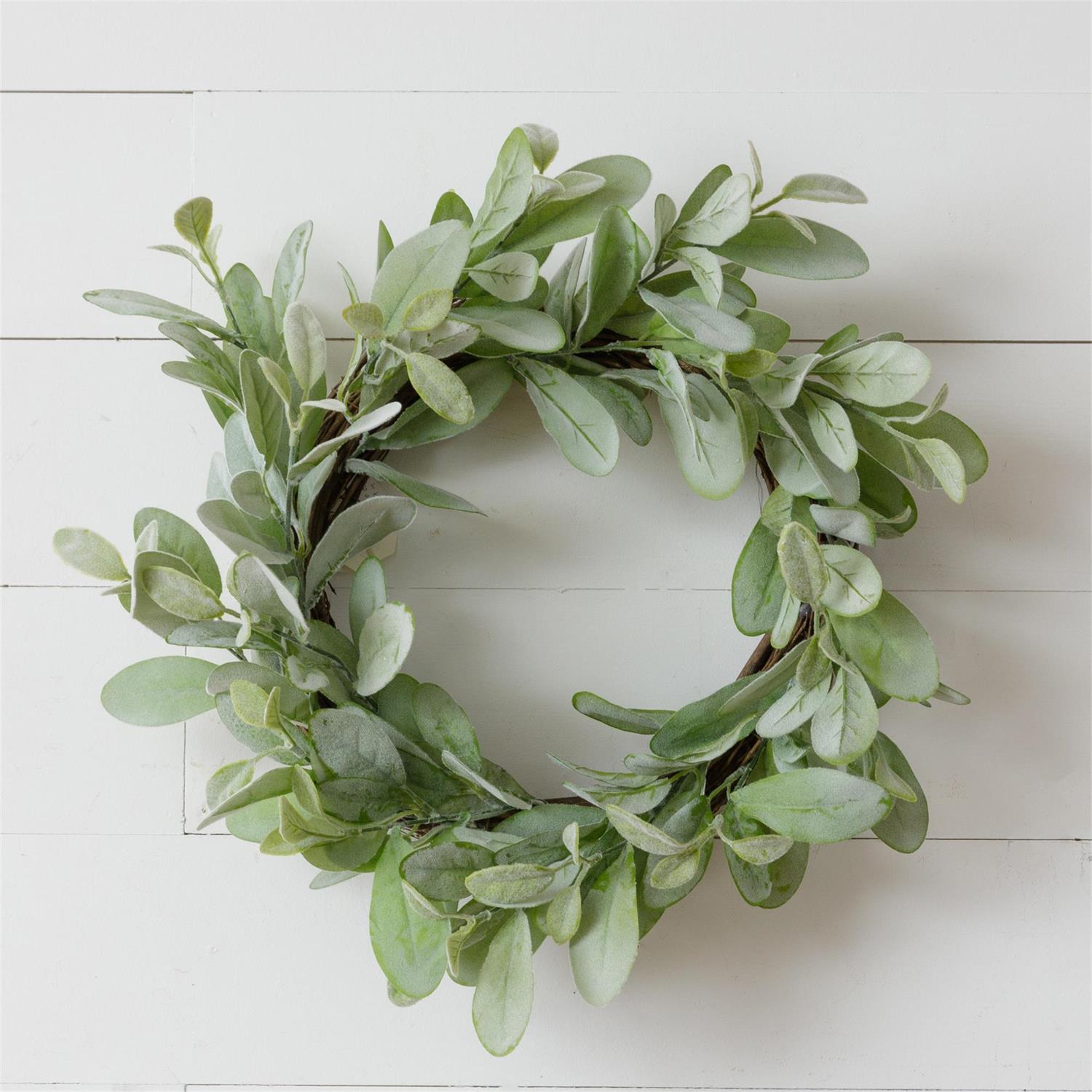 Wreath - Twig, Lambs Ear