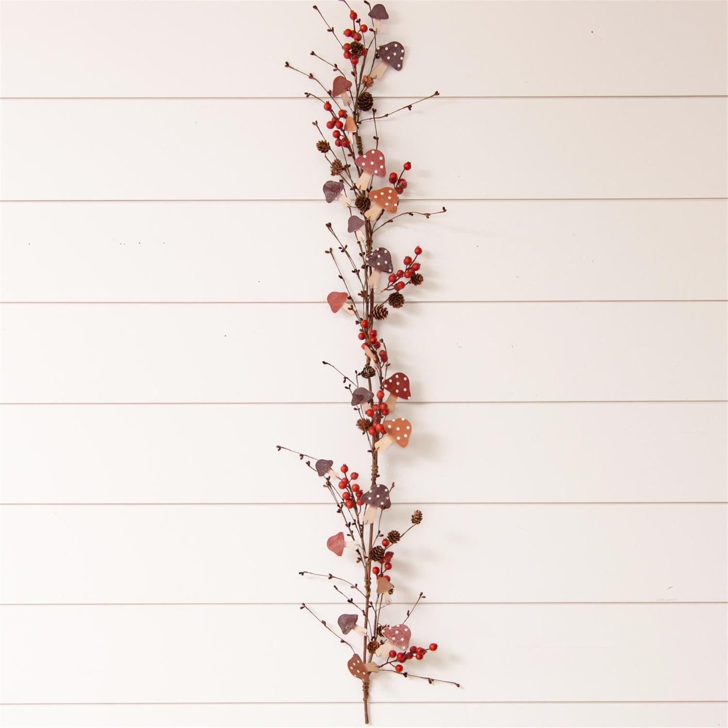 Berries, Mini Pinecones, Mushrooms Garland