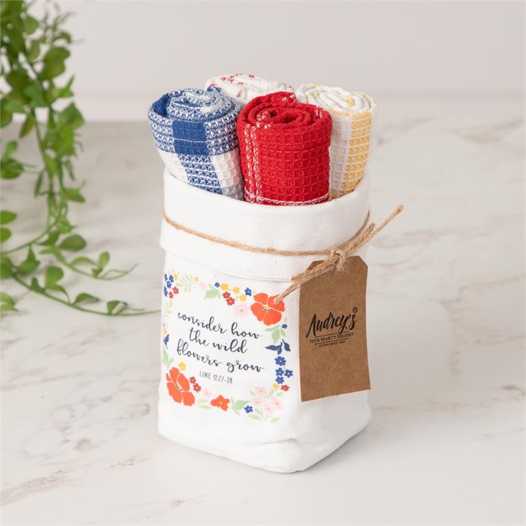 Dish Cloth Set - Fun Floral