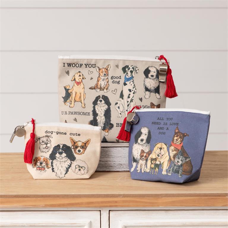 Travel Bags - Asstd Dog Breeds, With Whistle