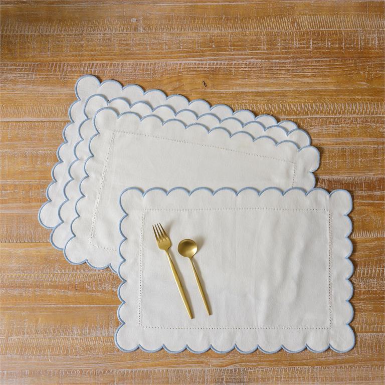 Placemat - Hemstitch With Scalloped Edge