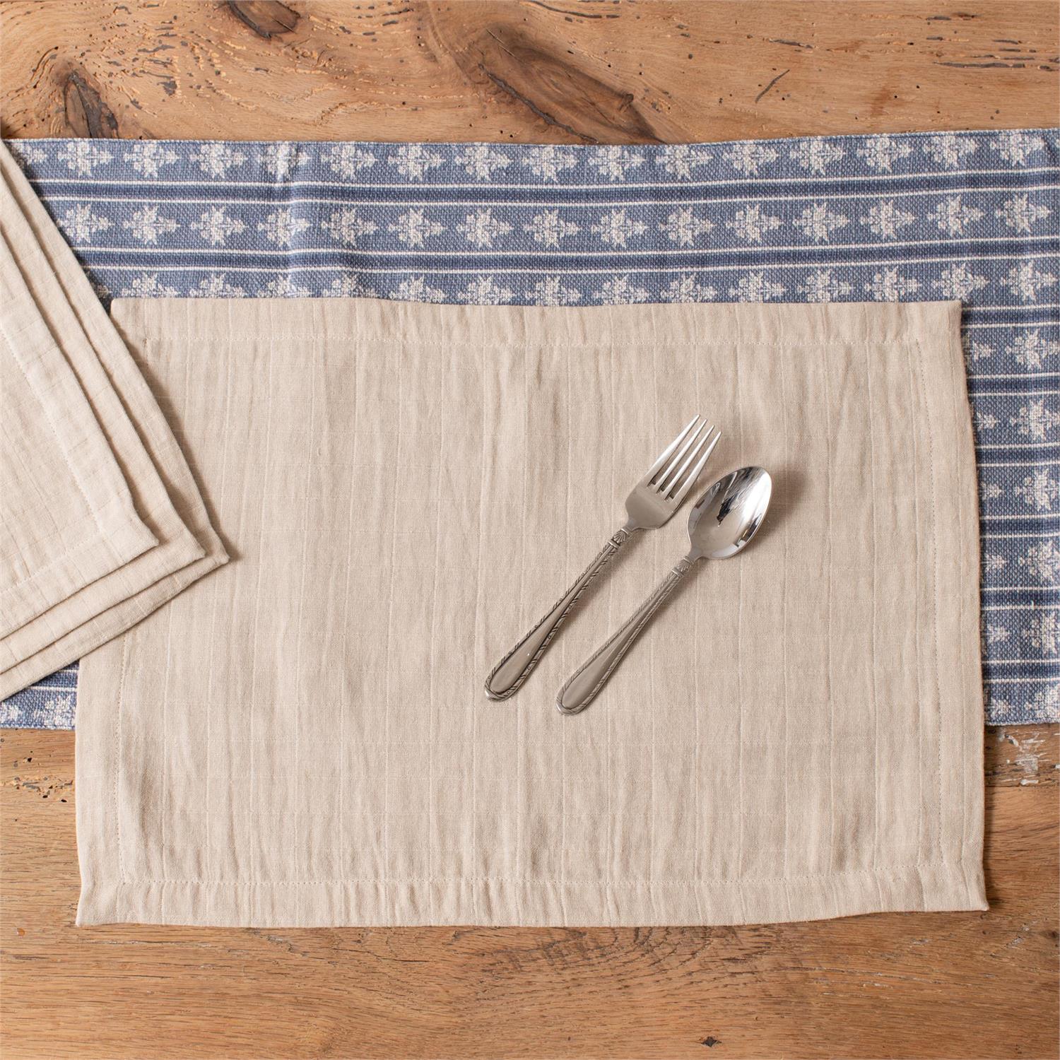 Placemat - Tan Double Weave