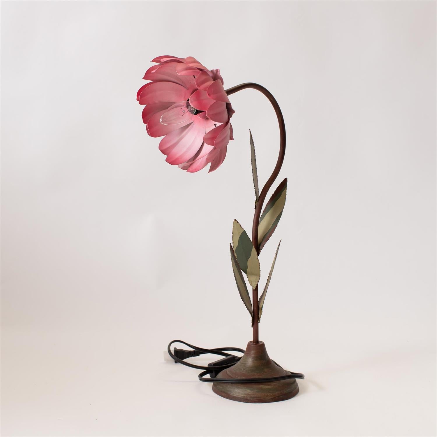 Pink Flower Shaped Lamp