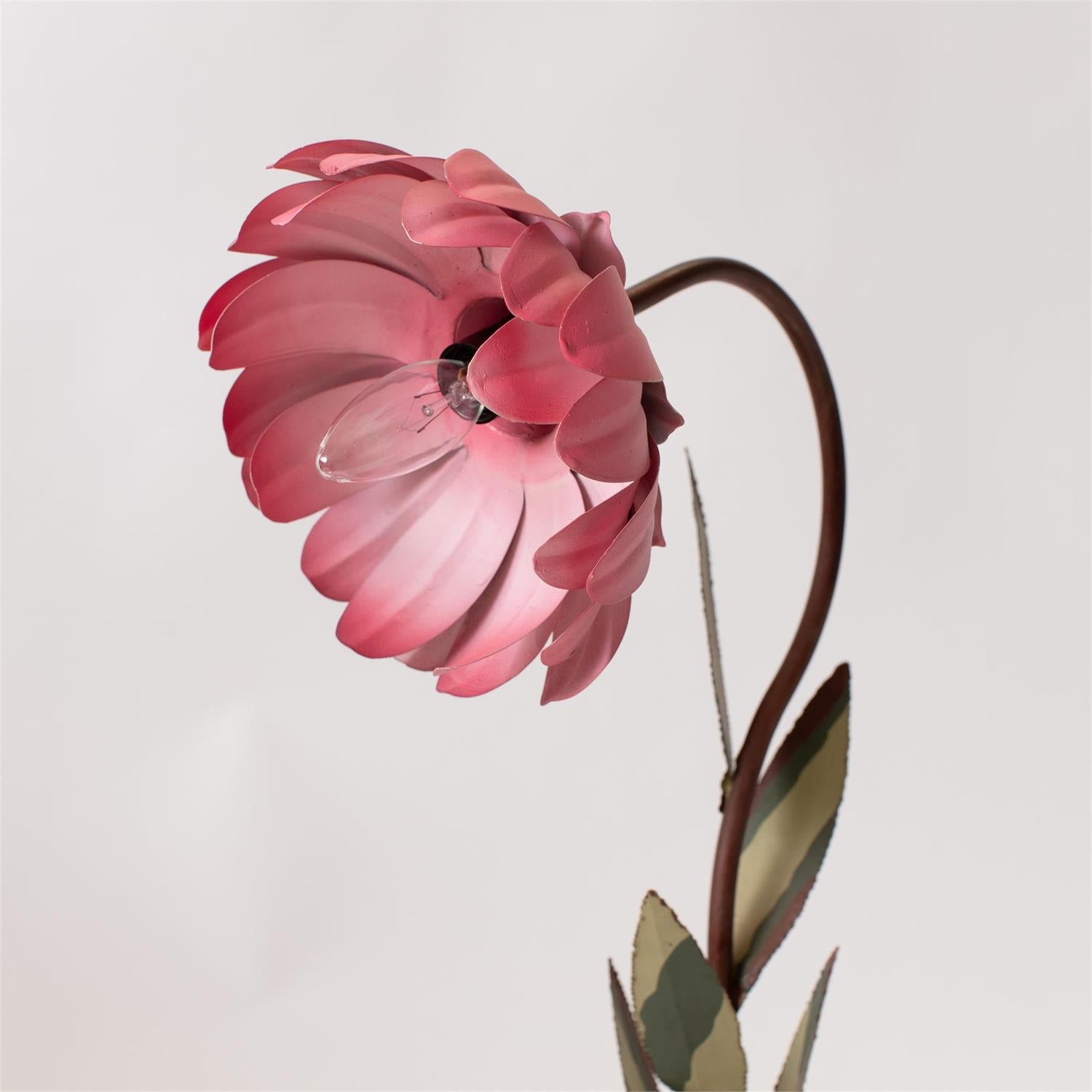 Pink Flower Shaped Lamp