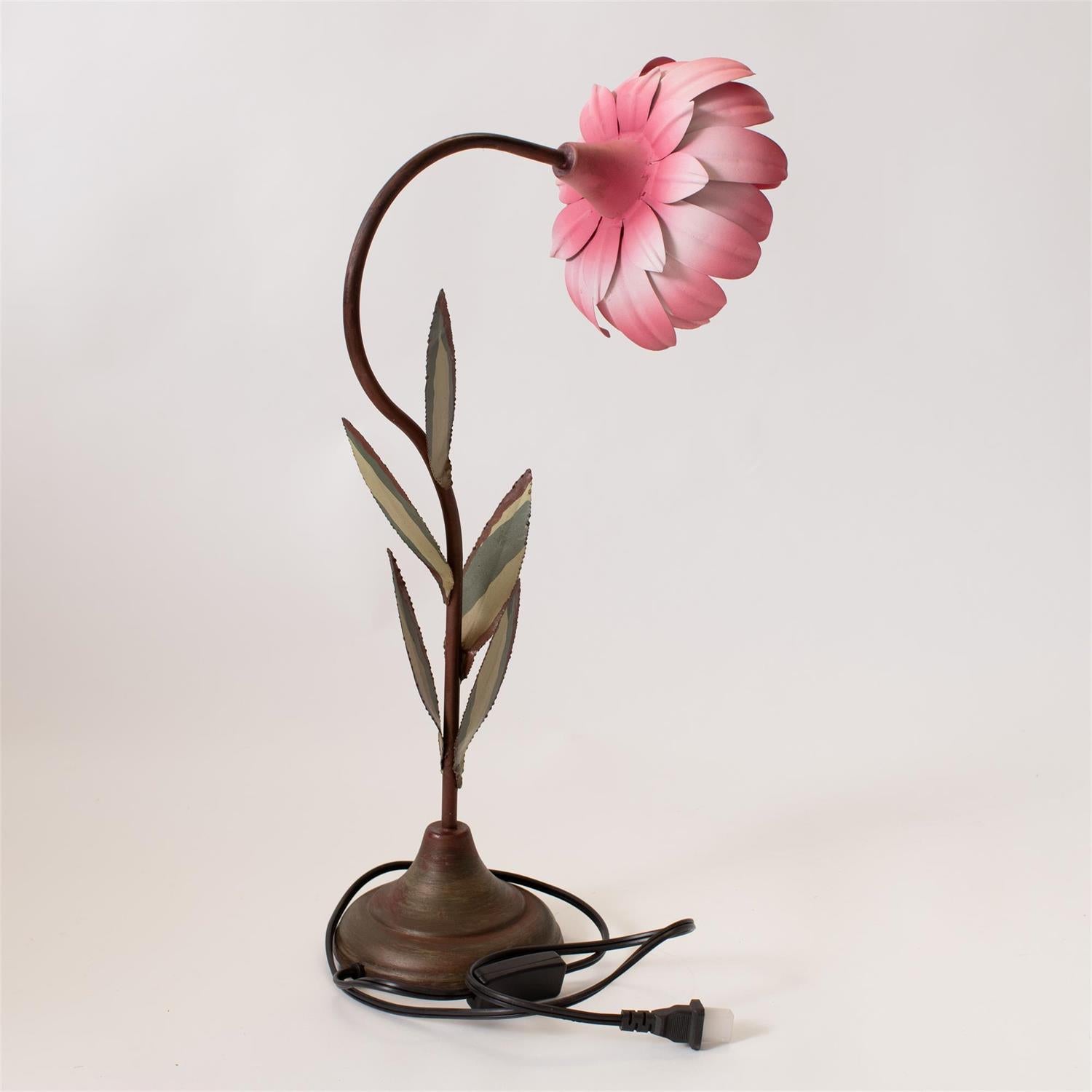 Pink Flower Shaped Lamp