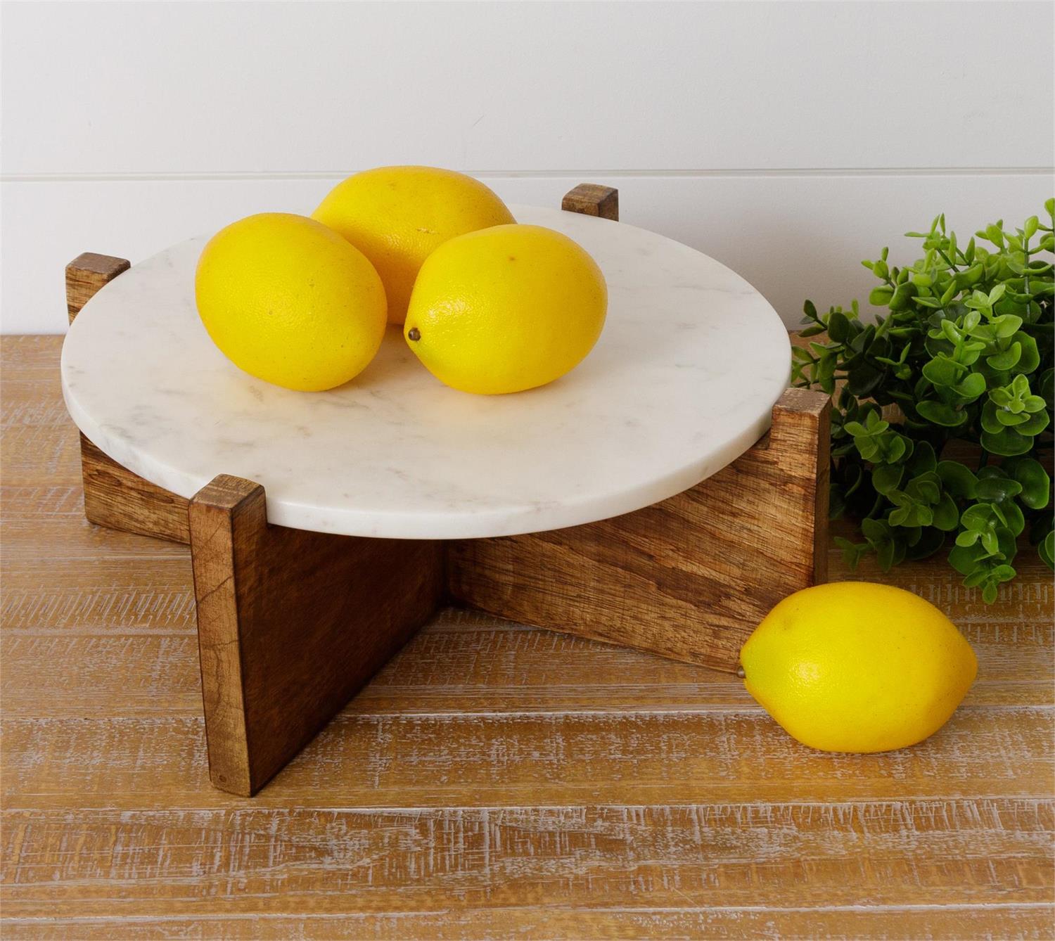 Marble And Wood Riser