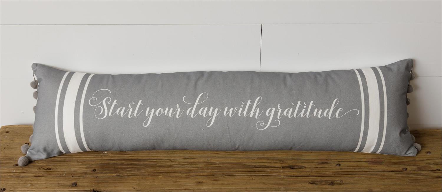 Lumbar Pillow - Start Your Day with Gratitude