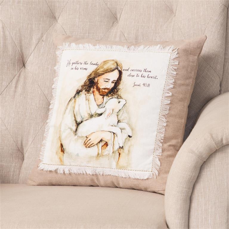Pillow - He Gathers His Lambs