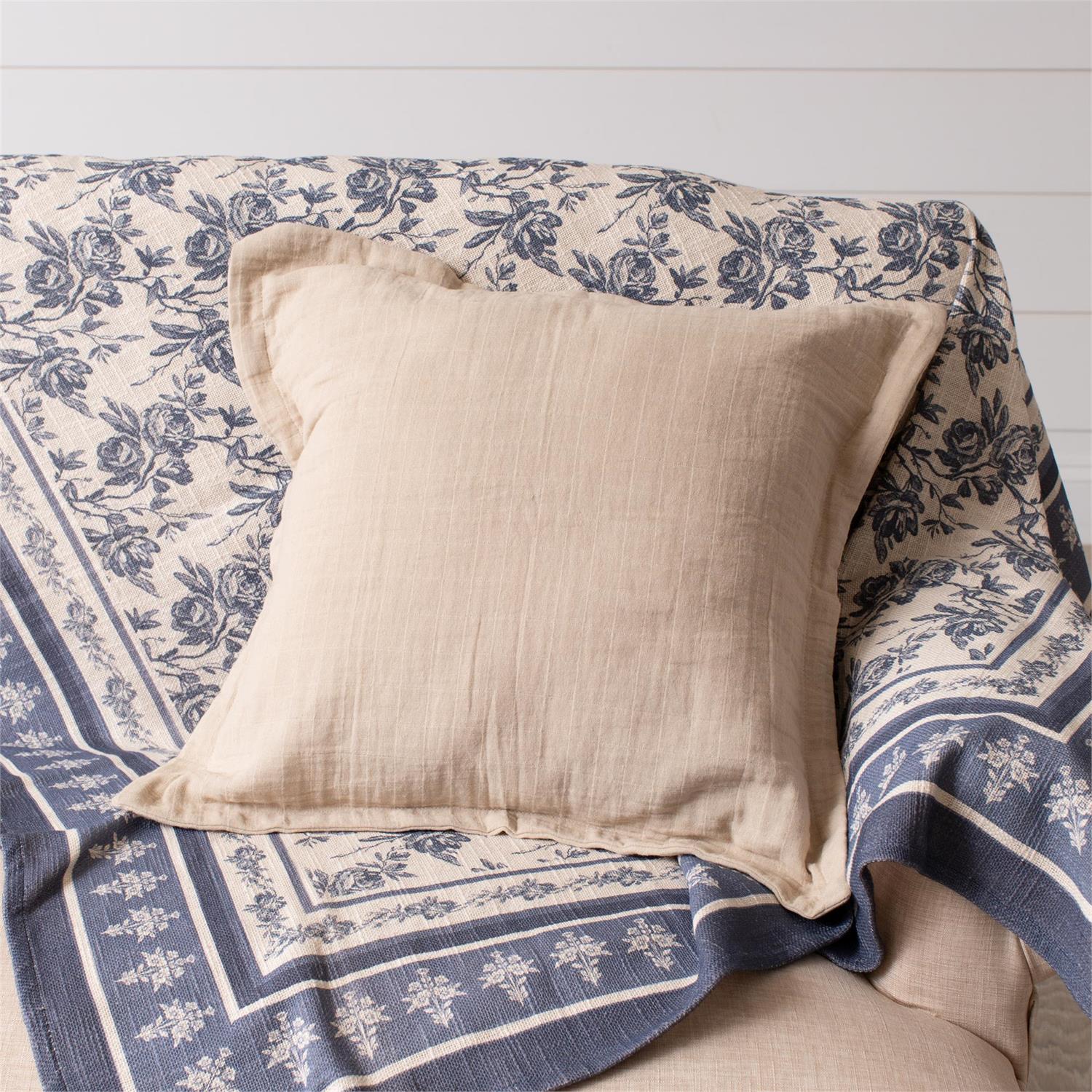 Tan Double Weave Pillow