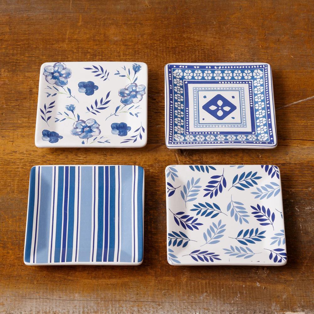 Out Of The Blue - Square Plates, Asstd