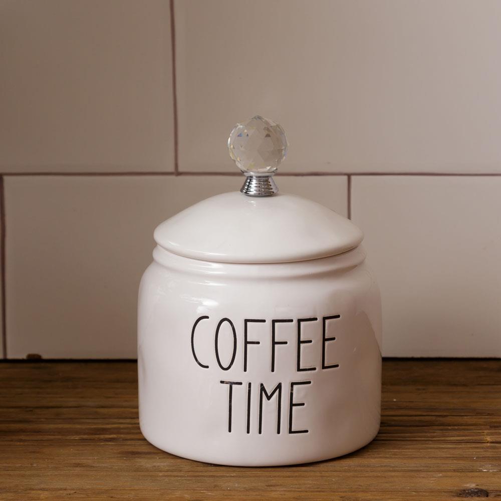 Scripted Coffee Time Canister