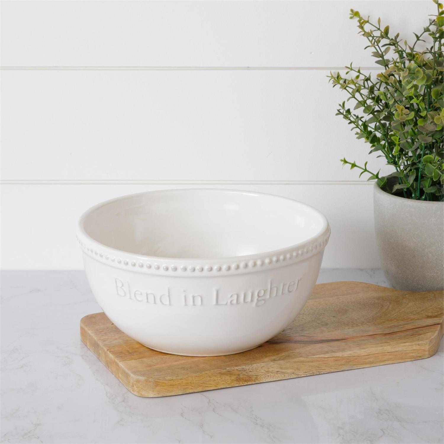 Blend In Laughter Serving Bowl