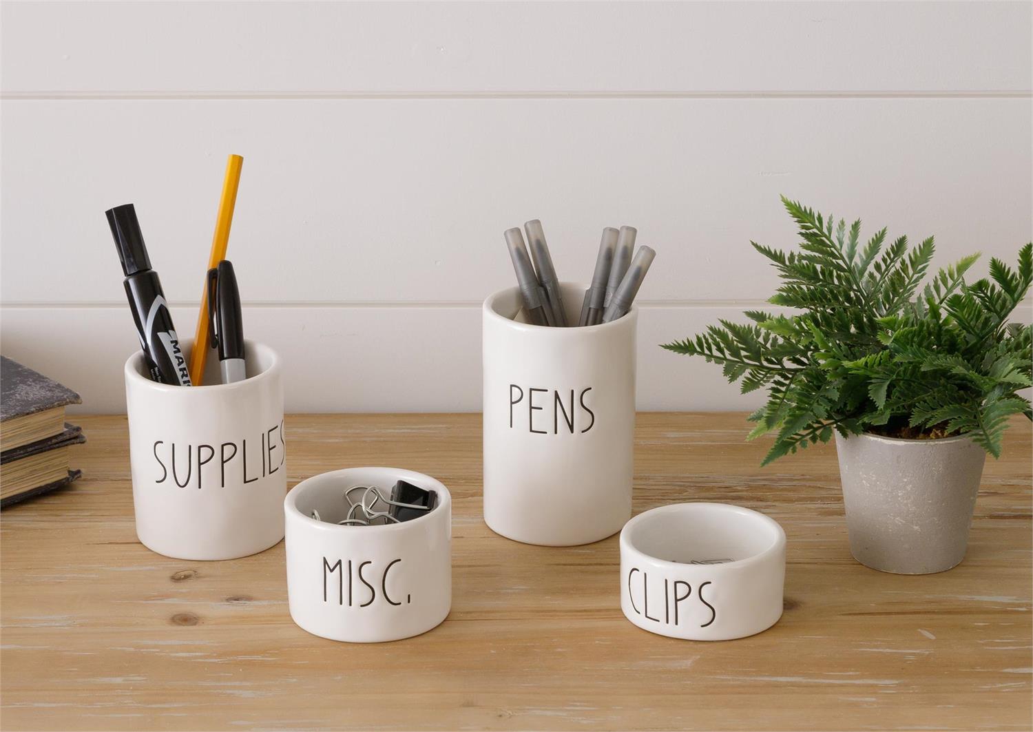 Ceramic Desktop Organizing Cups