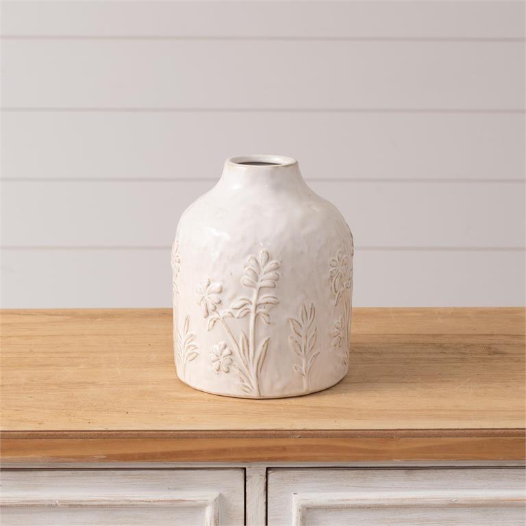 Sm Botanical Vase, White