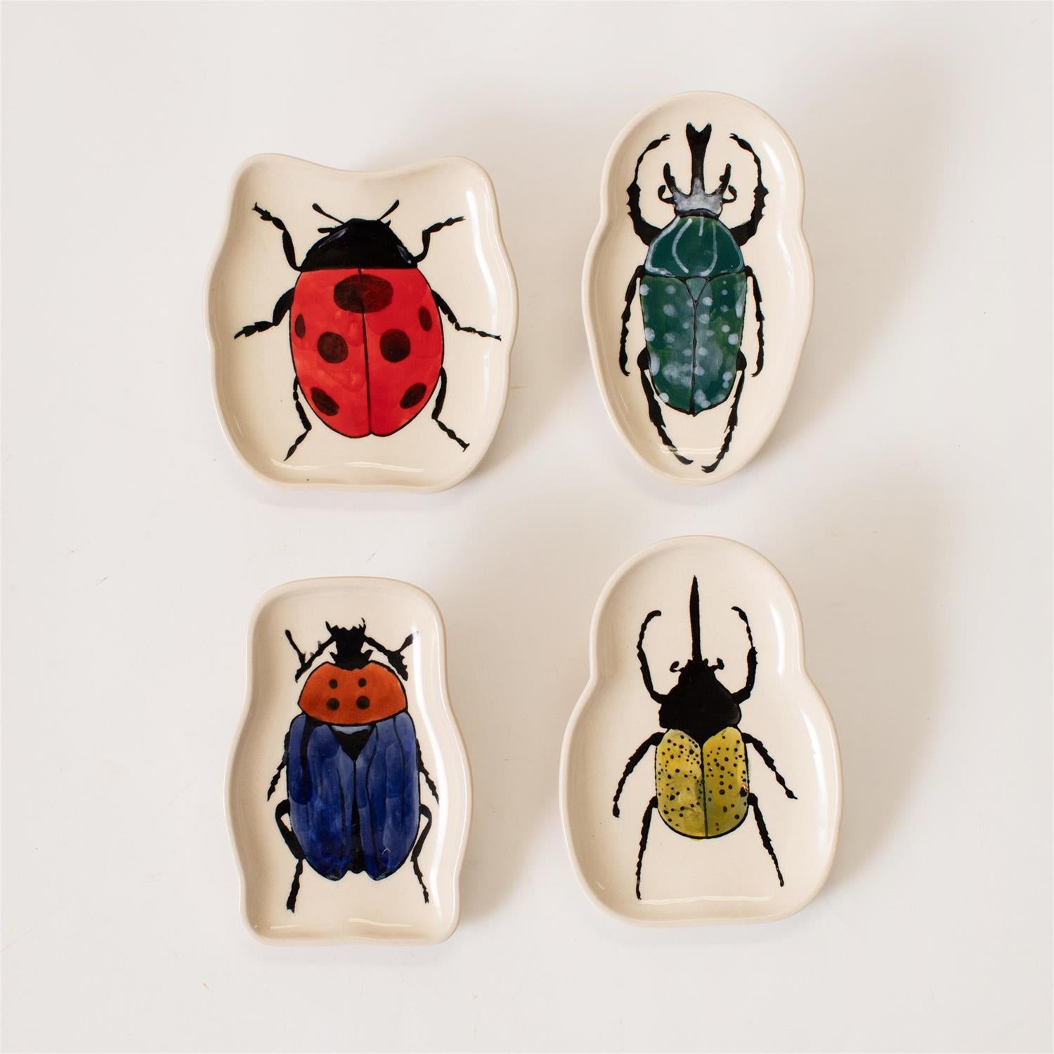 Botanical Beetles Trinket Trays (S/4)
