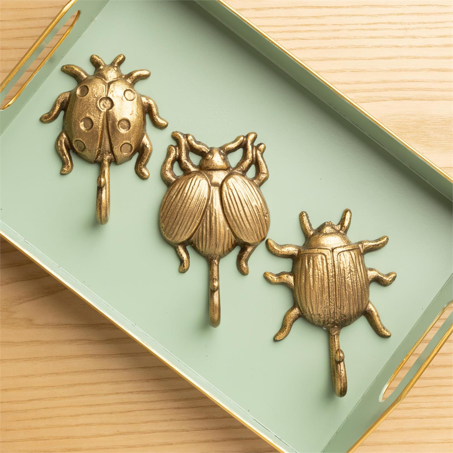 Cast Iron Gold Bug Hook (S/3)