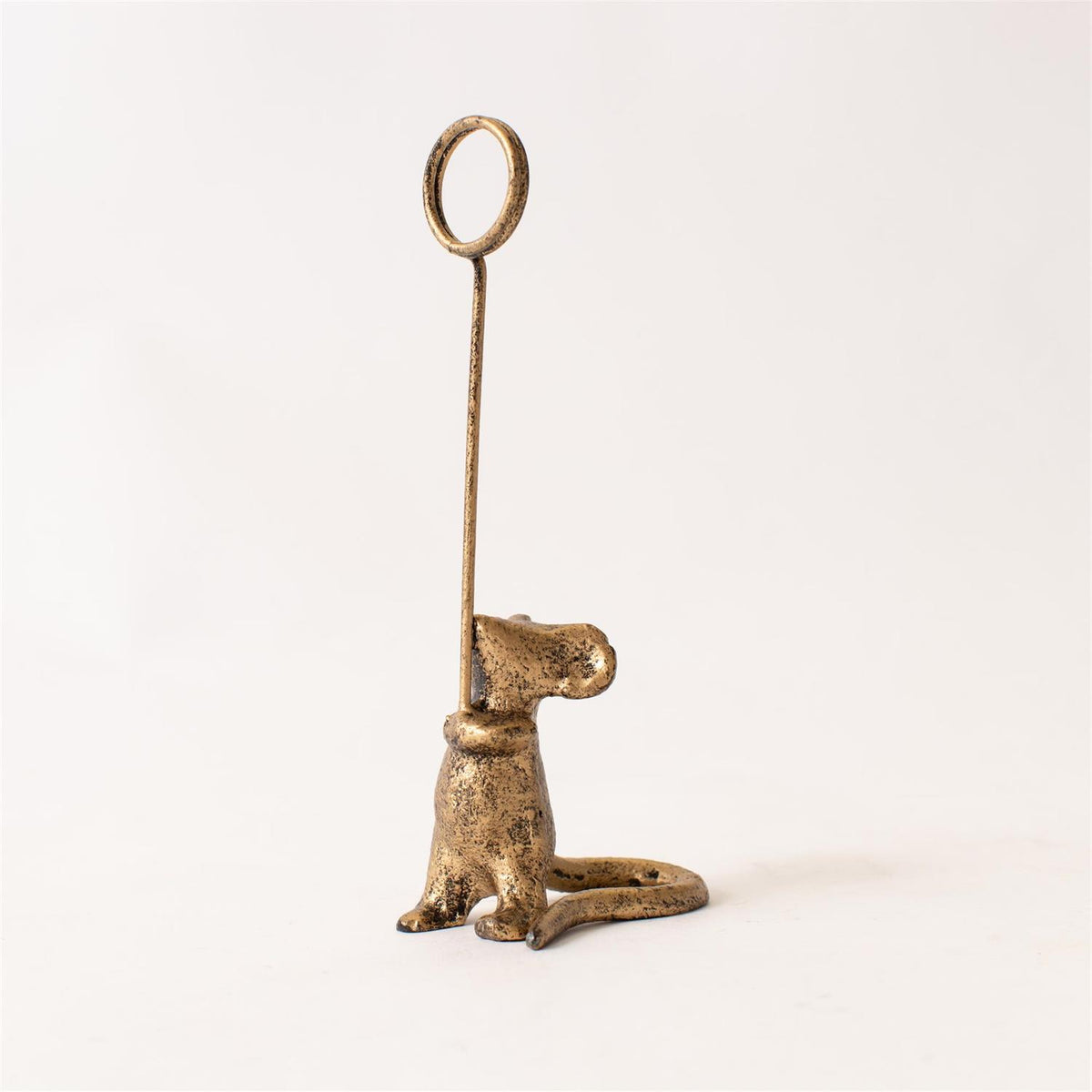 Cast Iron Mouse Card Holder