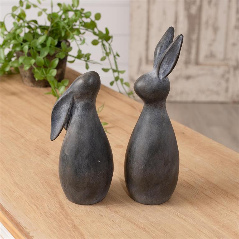 Modern Round Bunnies (S/2)