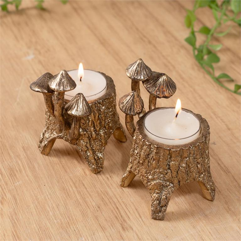 Mushroom Tea Light Holders